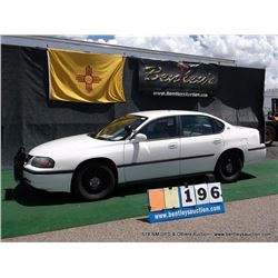 2004 CHEVROLET IMPALA ~ UNKNOWN MILES VIN: 2G1WF55K849451620, WHITE SEDAN, FWD, V6, 3.8L, AC HOT, **