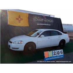 2008 CHEVROLET IMPALA ~ 095,041 MILES VIN: 2G1WS553789231749, WHITE, SEDAN, FWD, V6, 3.9L, A/C WARM,