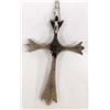 Image 3 : Navajo Old Pawn Silver Turquoise Cross Necklace