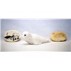 Image 1 : Alabaster Seal Carving and Scrimshaw Bone Amulet