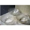 Image 1 : Three Matching Gas Shades, The three stencil etched shades take 4" fitters and are 8" in diamet...