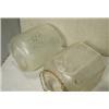 Image 2 : Pair of Etched Cylinder Shades, Two very fine acid etched cylinder shades. The round shade is 7...