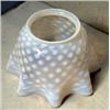 Opalescent Hobnail Gas Shade, Very fine and large opalescent ruffled edge hobnail gas light sha...