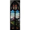 Image 1 : Scenic Stained Glass Windows by Lamb Studios, 1914, These three opalescent glass scenic stained...