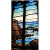 Image 4 : Scenic Stained Glass Windows by Lamb Studios, 1914, These three opalescent glass scenic stained...