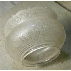Crown Top Gas Shade, Hard to find and very desirable crown top gas light shade with intricate a...
