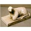 Image 2 : Carved Marble Memorial, This 19th Century marble memorial is carved in the form of a resting la...