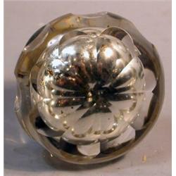 Fancy Cut Mercury Knob, Entry size knob in excellent condition, dating from the 1860s or 70s. N...