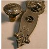 Image 2 : Statler Hotel Knob & Plate, Cast iron entry knob and plate from the Statler Hotel in New York C...