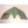 Image 1 : Grueby Tiles, A cool group of eight Grueby Pottery large triangle floor tiles. Each is 6 1/4" l...