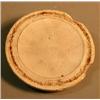 Stove Tile of a Boy, Fine and large teal blue stove tile, 4" diameter, of a boy with curly hair...