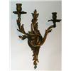 Bronze Wall Sconce, Quality bronze wall sconce in the art nouveau style, 14" long and 12" wide....