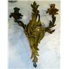Image 3 : Bronze Wall Sconce, Quality bronze wall sconce in the art nouveau style, 14" long and 12" wide....