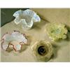 Four Glass Shades, These four glass shades are made for different styles of lighting, both Amer...