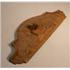 Marylebone Chimney Damper, Cast iron chimney damper plate decorated with flowers and the name M...