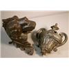 Image 3 : Two, Pieces of Fancy Iron, The animal figure holding the large object in its mouth is from a...