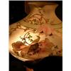 Image 3 : Hand Painted Glass Shade, This is a beautiful, large hand painted shade, 4" at the top and 10"...