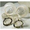 Image 1 : Group of Glass Globes, These glass globes were designed for early gas lights. Condition s excel...
