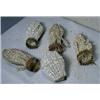 Group of Beaded Shades, These small beaded shades measure are 5" long and in less than perfect...