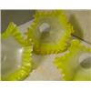 Image 1 : Set of Three Shades, These three electric light shades are 6" in diameter and take 2.25" fitter...