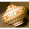 Image 2 : Large Decorated Glass Shade, This large shade was made for a chain light with a 4" fitter. It i...