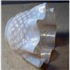Image 1 : Opalescent Blue Gas Shade, Fine and large opalescent blue gas shade in the hobnail pattern. Ame...