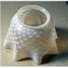 Image 2 : Opalescent Blue Gas Shade, Fine and large opalescent blue gas shade in the hobnail pattern. Ame...