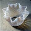 Image 3 : Opalescent Blue Gas Shade, Fine and large opalescent blue gas shade in the hobnail pattern. Ame...