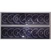 Image 1 : Purple Majolica glaze tiles- ca 1890, What a great design of interlocking flowers with a ribbon...