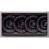 Image 2 : Purple Majolica glaze tiles- ca 1890, What a great design of interlocking flowers with a ribbon...