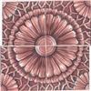 Image 3 : American Encaustic tile set ca 1890, These tiles are each 6" square, made by American Encaustic...