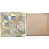 Image 2 : Belgian tile set ca 1900, Set of 4 Belgian tiles that form a large flower design. Press molded...