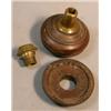 Image 2 : Wooden Figural Knob with Rosette, A fine quality walnut wood knob with the bust of an ancient m...