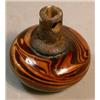 Image 2 : Brown Swirl Porcelain Knob, Dramatically designed porcelain passage knob with brown swirl patte...