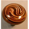 Image 4 : Brown Swirl Porcelain Knob, Dramatically designed porcelain passage knob with brown swirl patte...