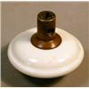 Image 2 : Early Decorated Porcelain Knob, Rare and significant white porcelain passage knob c 1860s with...