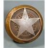 Image 1 : Jumbo Star Knob, Very desirable and scarce over-size bronze knob, 3.75" diameter, with a very l...