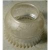 Image 2 : Ruffle Top Gas Shade, Very desirable ruffle edge gas shade with a 5" fitter, 7.75" diameter, an...