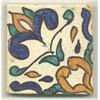 Image 2 : Tunisian Tile Panel, Each set of 4 tiles forms a center pattern with fleur de lis corners, and...