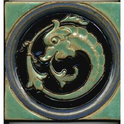Aquatic Dolphin Architectural Tile, This has it all going for it! A nice hefty tile piece, wond...