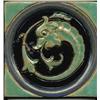 Image 1 : Aquatic Dolphin Architectural Tile, This has it all going for it! A nice hefty tile piece, wond...