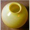 Image 1 : Custard Glass Globe, Large custard glass gas light globe 7.5" diameter and 8" high with a 3" op...