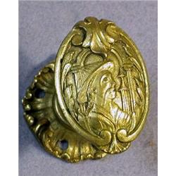 Chinaman Doorknob, This Chinaman door knob rarely comes onto the market. The oval form is given...