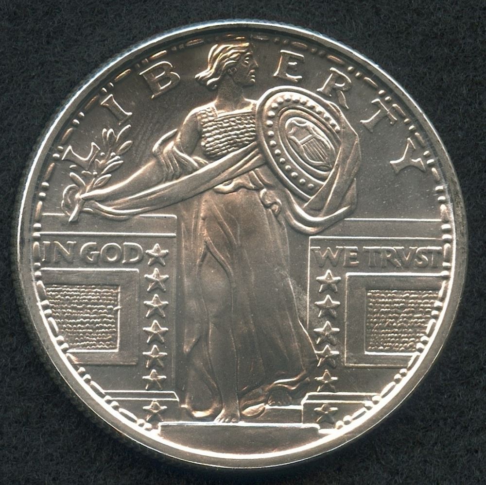 Standing Liberty Commemorative Design 1 oz. .999 Fine Silver Coin
