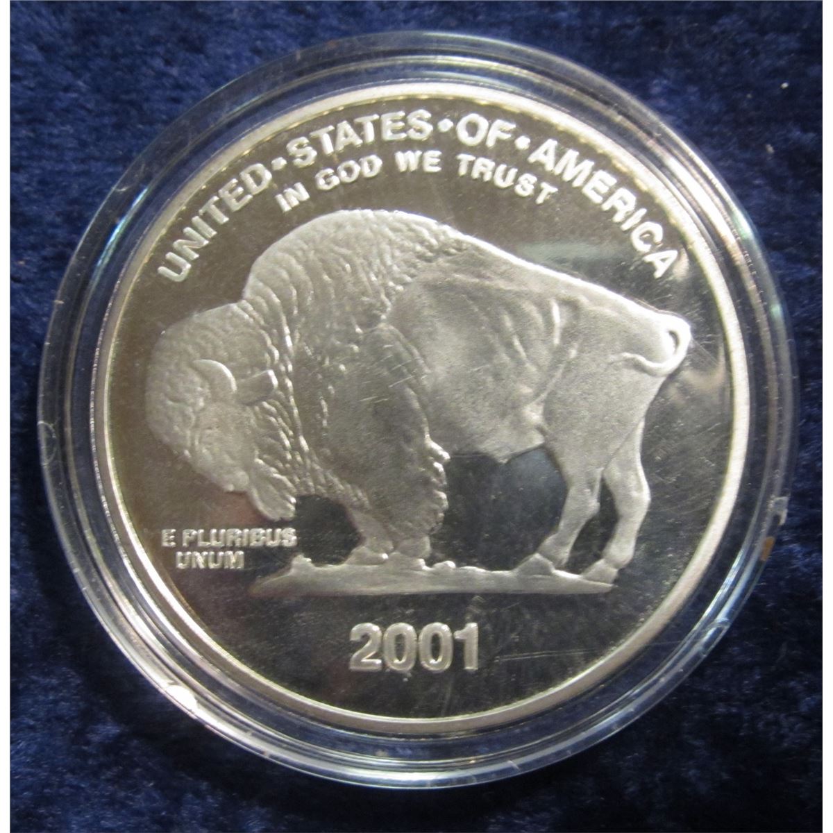 32 2001 Silver Buffalo Copy BK1491 Prooflike Encapsulated 