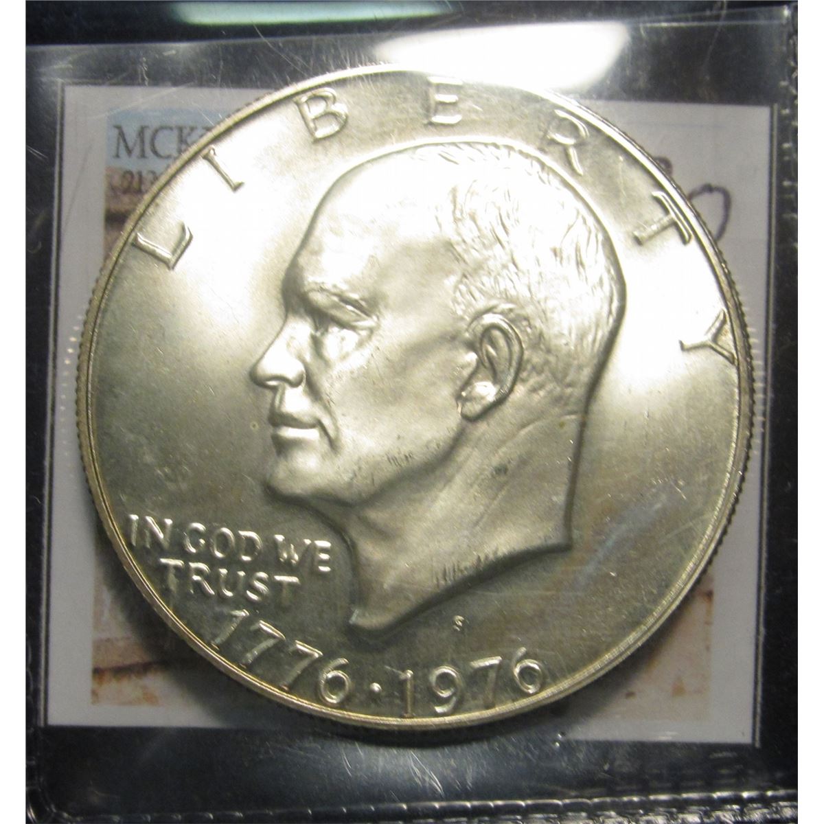 330. 17761976 S Gem BU Bicentennial Eisenhower Silver Dollar.