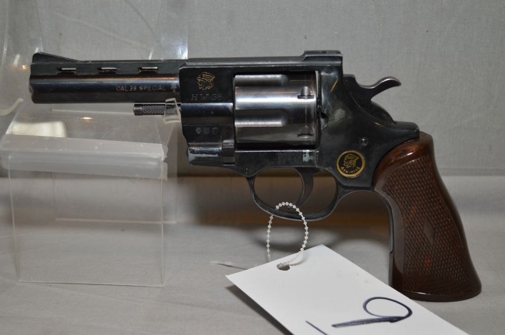 Arminius Model HW 38 .38 Spec cal 6 Shot Revolver w/ 102 mm vent rib ...