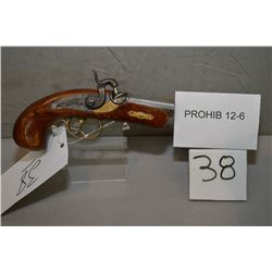 Dikar Model Philadelphia Derringer Reproduction .45 Perc cal Single Shot Pistol w/ 75 mm bbl [ brass