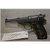 Image 2 : Walther ( ac 43) Model P38 .9 MM Luger cal 8 Shot Semi Auto Pistol w/ 127 mm bbl [ Nazi marked , blu
