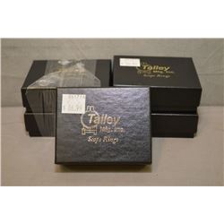 Bag Lot : 5 New in Boxes Talley 1" Low Matted Scope Rings - Retail $ 87.00 Per Set